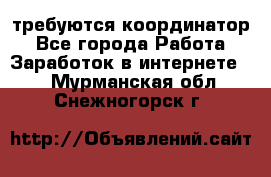 требуются координатор - Все города Работа » Заработок в интернете   . Мурманская обл.,Снежногорск г.